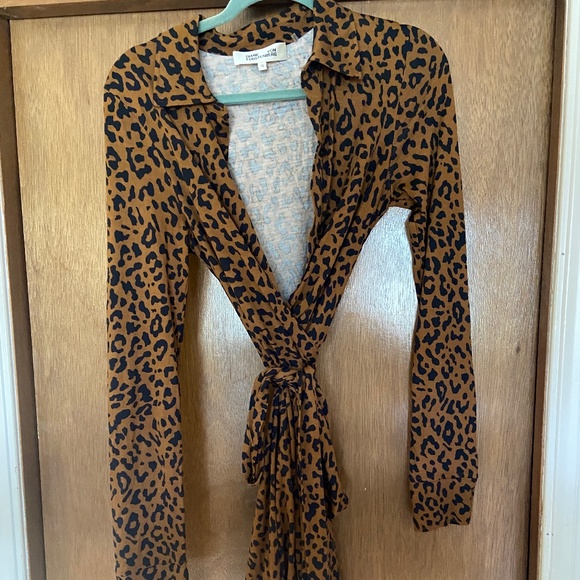 Diane Von Furstenberg Cheetah Wrap Dress - Picture 1 of 4